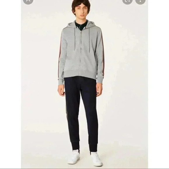Paul Smith Gray Hoodie 'artist Stripe' - Picture 9 of 9
